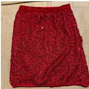 Red Sequin Skirt for Tween, Taylor Swift Inspired, Halloween, Dressy